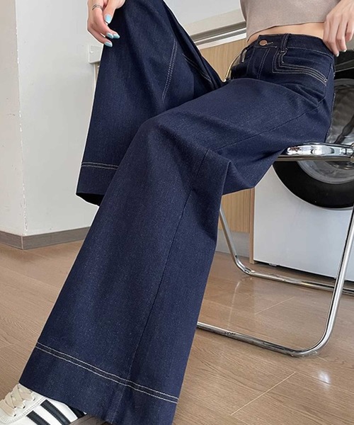 ワイドフレアデニムパンツ（デニムパンツ）｜CADBURY（キャドバリー）