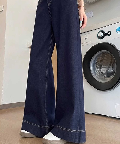 ワイドフレアデニムパンツ（デニムパンツ）｜CADBURY（キャドバリー）