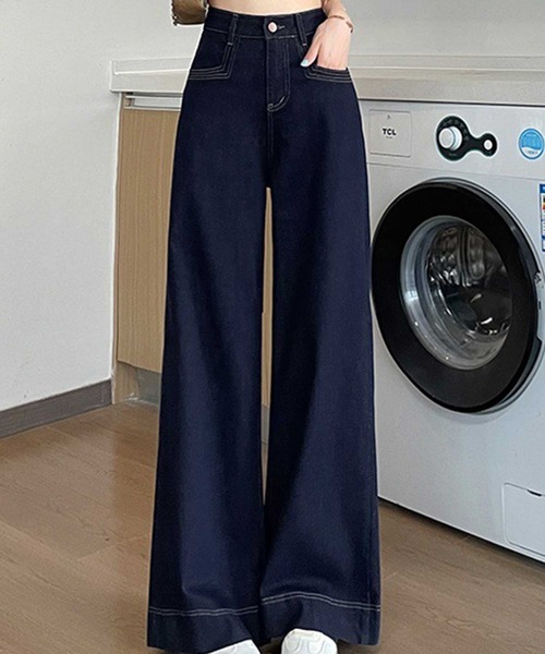 ワイドフレアデニムパンツ（デニムパンツ）｜CADBURY（キャドバリー）