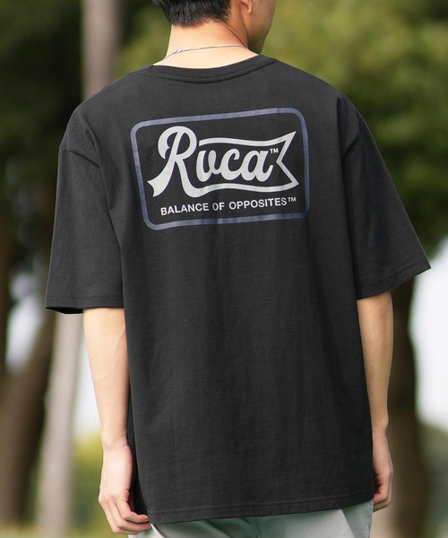 RVCA(ルーカ)の「RVCA/ルーカ 半袖Tシャツ バックプリント BF041-253(Tシャツ/カットソー・メンズ・ホワイト/ブラック/サファリグリーン・L/M/S)」の3枚目の写真