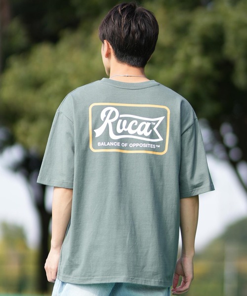RVCA(ルーカ)の「RVCA/ルーカ 半袖Tシャツ バックプリント BF041-253(Tシャツ/カットソー・メンズ・ホワイト/ブラック/サファリグリーン・L/M/S)」の20枚目の写真