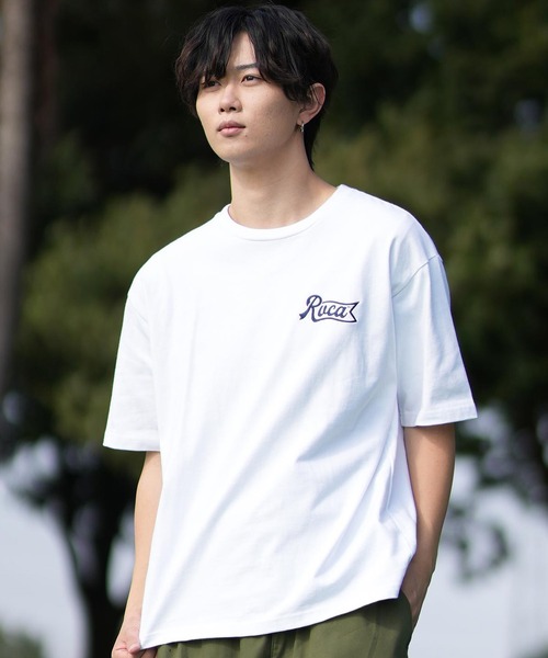 RVCA(ルーカ)の「RVCA/ルーカ 半袖Tシャツ バックプリント BF041-253(Tシャツ/カットソー・メンズ・ホワイト/ブラック/サファリグリーン・L/M/S)」の4枚目の写真