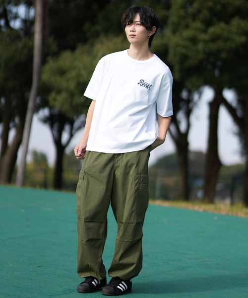 RVCA(ルーカ)の「RVCA/ルーカ 半袖Tシャツ バックプリント BF041-253(Tシャツ/カットソー・メンズ・ホワイト/ブラック/サファリグリーン・L/M/S)」の8枚目の写真