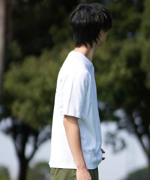 RVCA(ルーカ)の「RVCA/ルーカ 半袖Tシャツ バックプリント BF041-253(Tシャツ/カットソー・メンズ・ホワイト/ブラック/サファリグリーン・L/M/S)」の7枚目の写真