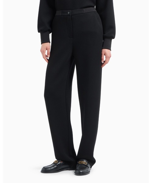 EMPORIO ARMANI（エンポリオアルマーニ）の「【エンポリオ アルマーニ】ワイドレッグパンツ スキューバファブリック（その他パンツ・レディース・ブラック・X-SMALL/SMALL/MEDIUM/LARGE）」の5枚目の写真