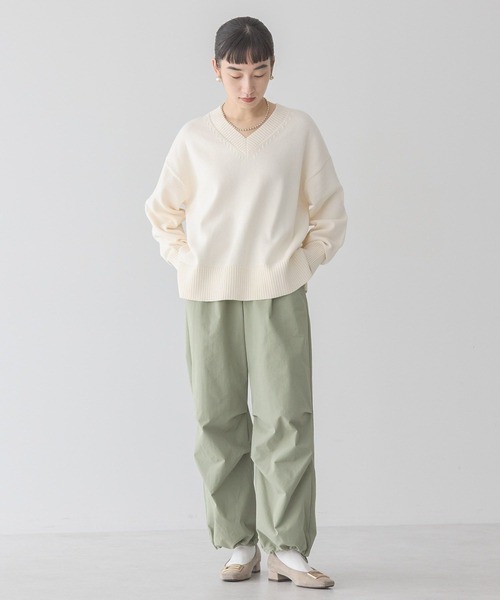 AMERICAN HOLIC(アメリカンホリック)の「パラシュートパンツ(その他パンツ・レディース・ライトカーキ/アイボリー/ライトピンク・M/S/L)」の12枚目の写真