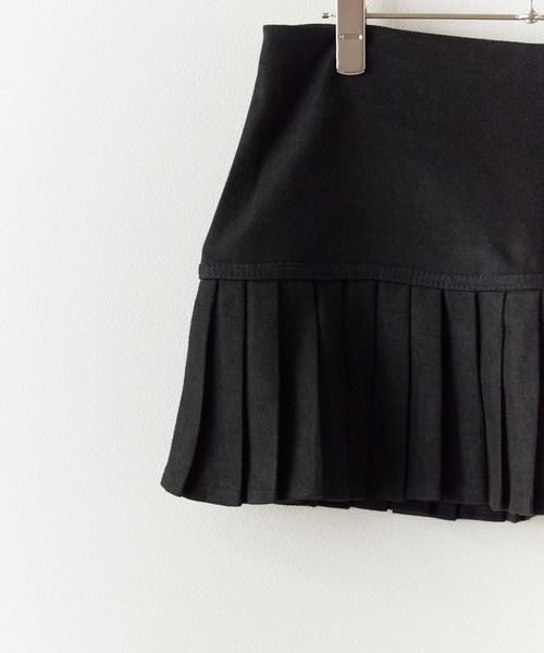 BLANK (ブランク)の「▲Waist Switching Pleats Mini Skirt/ウエスト切り替えプリーツミニスカート(スカート・レディース・グレー/ブラック・FREE)」の20枚目の写真