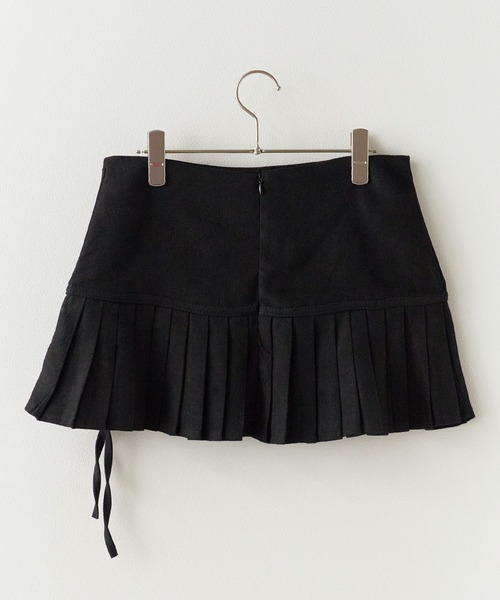 セール】△Waist Switching Pleats Mini Skirt/ウエスト切り替え