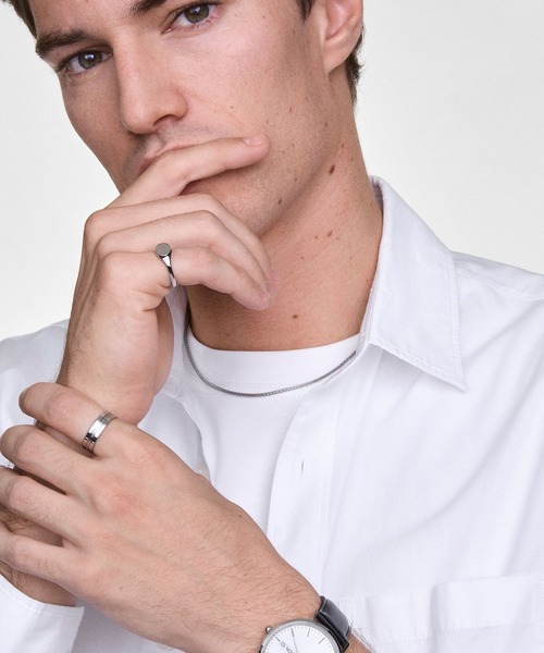 Daniel Wellington（ダニエルウェリントン）の「Tide Mesh Necklace 1.8MM ローズゴールド／シルバー／ゴールド／ブラック／グラファイト（ネックレス・メンズ・グレー/シルバー/ブラック/イエローゴールド/ピンクゴールド・ONE SIZE）」の11枚目の写真
