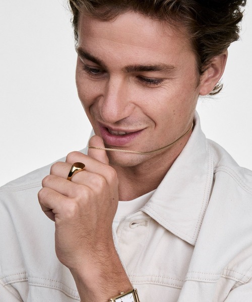 Daniel Wellington（ダニエルウェリントン）の「Tide Mesh Necklace 1.8MM ローズゴールド／シルバー／ゴールド／ブラック／グラファイト（ネックレス・メンズ・グレー/シルバー/ブラック/イエローゴールド/ピンクゴールド・ONE SIZE）」の14枚目の写真