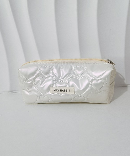 セール】ハートキルティング ペンケース コスメ マルチポーチ（ポーチ