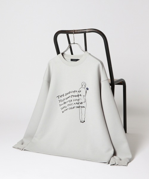 RAGEBLUE(レイジブルー)の「【wakazoo/ワカズー】コラボ/イラストプリントテック/ダンボールスウェット(スウェット・メンズ・ブラック/オフホワイト/グリーン/グレー系その他・MEDIUM/LARGE)」の3枚目の写真