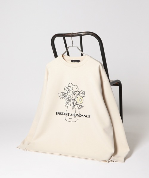 RAGEBLUE(レイジブルー)の「【wakazoo/ワカズー】コラボ/イラストプリントテック/ダンボールスウェット(スウェット・メンズ・ブラック/オフホワイト/グリーン/グレー系その他・MEDIUM/LARGE)」の1枚目の写真