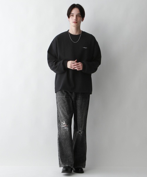 RAGEBLUE(レイジブルー)の「【wakazoo/ワカズー】コラボ/イラストプリントテック/ダンボールスウェット(スウェット・メンズ・ブラック/オフホワイト/グリーン/グレー系その他・MEDIUM/LARGE)」の10枚目の写真