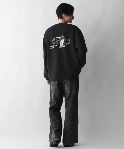 RAGEBLUE(レイジブルー)の「【wakazoo/ワカズー】コラボ/イラストプリントテック/ダンボールスウェット(スウェット・メンズ・ブラック/オフホワイト/グリーン/グレー系その他・MEDIUM/LARGE)」の11枚目の写真