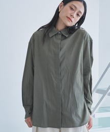 audrey and john wad | コットンリネン長袖シャツ-手洗い可-(シャツ/ブラウス)