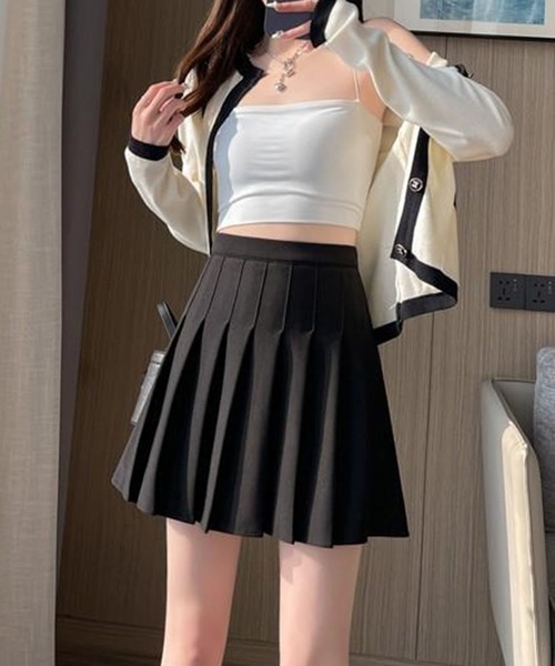 leune（ルネ）の「プリーツミニスカート/スカパン（スカート・レディース・ホワイト/ブラック・SMALL/MEDIUM）」の11枚目の写真