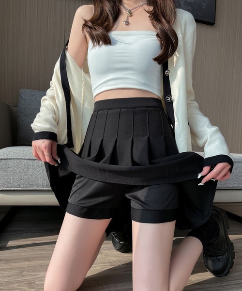 leune（ルネ）の「プリーツミニスカート/スカパン（スカート・レディース・ホワイト/ブラック・SMALL/MEDIUM）」の17枚目の写真