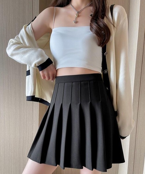 leune（ルネ）の「プリーツミニスカート/スカパン（スカート・レディース・ホワイト/ブラック・SMALL/MEDIUM）」の14枚目の写真