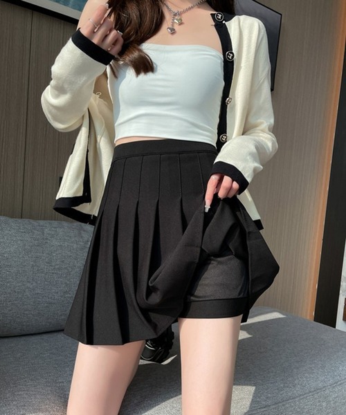 leune（ルネ）の「プリーツミニスカート/スカパン（スカート・レディース・ホワイト/ブラック・SMALL/MEDIUM）」の10枚目の写真