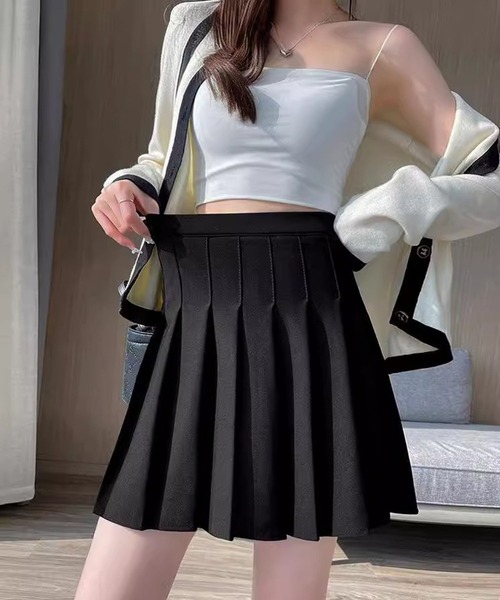 leune（ルネ）の「プリーツミニスカート/スカパン（スカート・レディース・ホワイト/ブラック・SMALL/MEDIUM）」の13枚目の写真