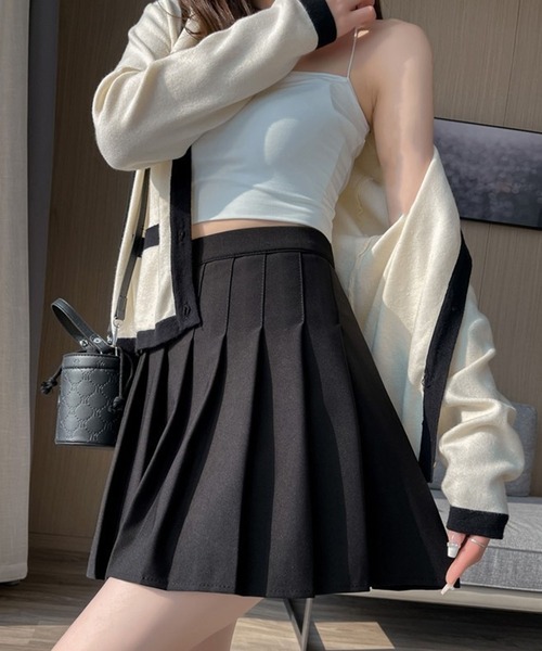 leune（ルネ）の「プリーツミニスカート/スカパン（スカート・レディース・ホワイト/ブラック・SMALL/MEDIUM）」の16枚目の写真