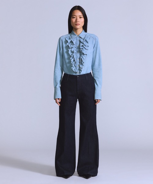 Levi's(リーバイス)の「Levi's/リーバイス BLUETAB(TM) STEM フレアトラウザーパンツ ダークインディゴ(デニムパンツ・レディース・インディゴブルー・27inch/28inch/25inch/23inch/26inch/24inch)」の21枚目の写真