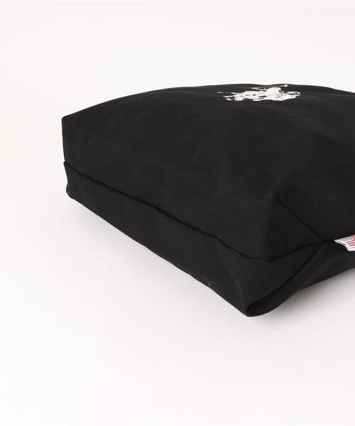 U.S. POLO ASSN.（ユーエスポロアッスン）の「【U.S. POLO ASSN.】 ユーエスポロアッスン　ロゴ刺繍　コットン　キャンバストートバッグ　USPA-2696（トートバッグ・レディース・ホワイト/ネイビー/ベージュ/ブラック系その他/ネイビー系/ブラック・FREE）」の8枚目の写真