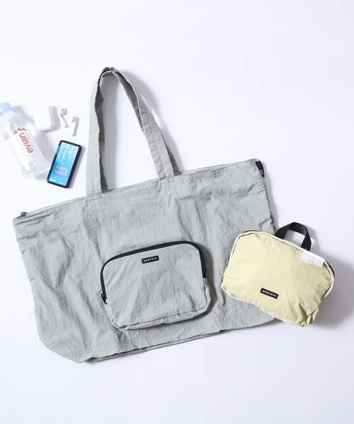 ROOTOTE(ルートート)の「ROOTOTE パッカブルトートBAG(トートバッグ・レディース・クリーム/グレー/グリーン/ブラック/コーラル・FREE)」の2枚目の写真