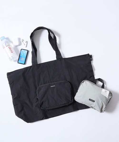 ROOTOTE(ルートート)の「ROOTOTE パッカブルトートBAG(トートバッグ・レディース・クリーム/グレー/グリーン/ブラック/コーラル・FREE)」の1枚目の写真