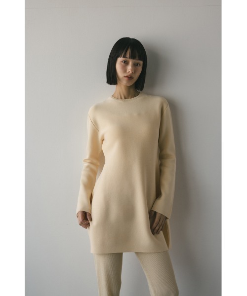 STYLEMIXER(スタイルミキサー)の「フォルムニットミニワンピース(ワンピース・レディース・アイボリー/ブラック・FREE)」の6枚目の写真