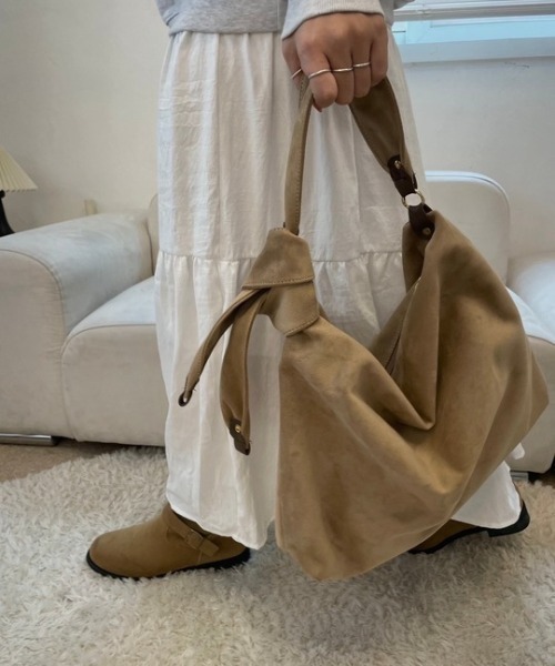 ROOPTOKYO(ループトウキョウ)の「2WAY フェイクレザーメッセンジャーバッグ / ハンドバック(ショルダーバッグ・レディース・ベージュ/ブラウン/ブラック・FREE)」の3枚目の写真