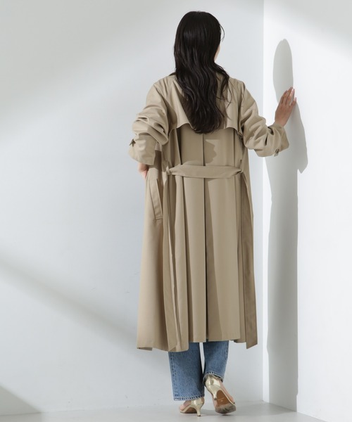 NANO universe(ナノユニバース)の「撥水&花粉ガード トレンチコート(トレンチコート・レディース・ネイビー/ベージュ/グレー系その他4・FREE)」の9枚目の写真