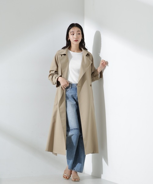 NANO universe(ナノユニバース)の「撥水&花粉ガード トレンチコート(トレンチコート・レディース・ネイビー/ベージュ/グレー系その他4・FREE)」の11枚目の写真