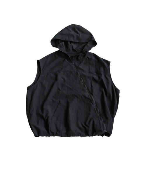 antiqua(アンティカ)の「アシメジップベスト(ベスト・レディース・ブラック/カーキ・ONESIZE)」の21枚目の写真