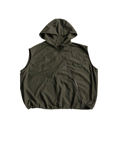 antiqua(アンティカ)の「アシメジップベスト(ベスト・レディース・ブラック/カーキ・ONESIZE)」の22枚目の写真