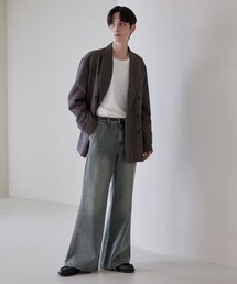 LUENNA（ルエナ）の「【LUENNA】Semi-flare Denim Pants   セミフレアデニムパンツ（デニムパンツ）」