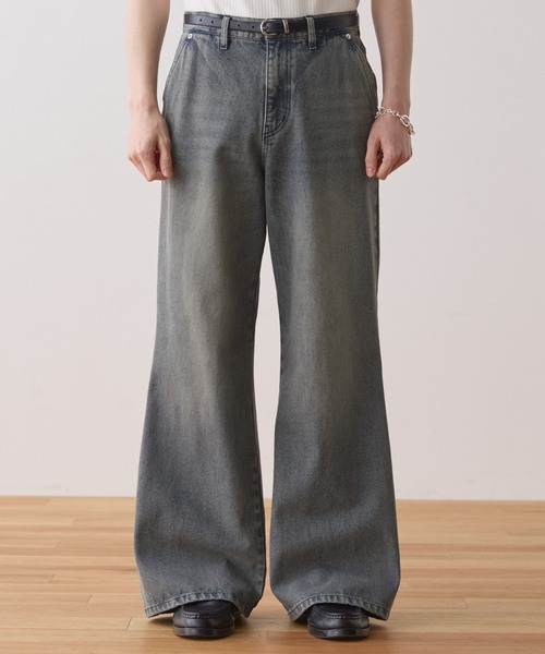 LUENNA（ルエナ）の「【LUENNA】Semi-flare Denim Pants / セミフレアデニムパンツ（デニムパンツ・メンズ・ブルー/ブラック/ブルーグレー/グレー/ライトベージュ・L/M/S）」の8枚目の写真