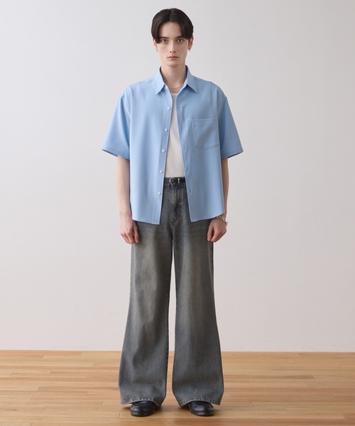 LUENNA（ルエナ）の「【LUENNA】Semi-flare Denim Pants / セミフレアデニムパンツ（デニムパンツ・メンズ・ブルー/ブラック/ブルーグレー/グレー/ライトベージュ・L/M/S）」の12枚目の写真