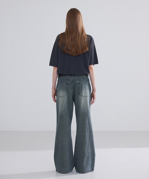 LUENNA】Semi-flare Denim Pants / セミフレアデニムパンツ