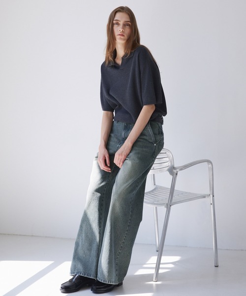 パンツ Semi flare denim GREY 1 Semi flare denim GREY 1 - メルカリ