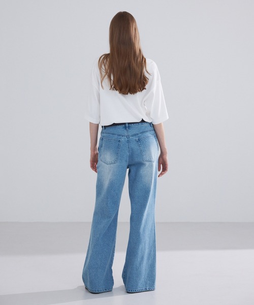 LUENNA】Semi-flare Denim Pants / セミフレアデニムパンツ