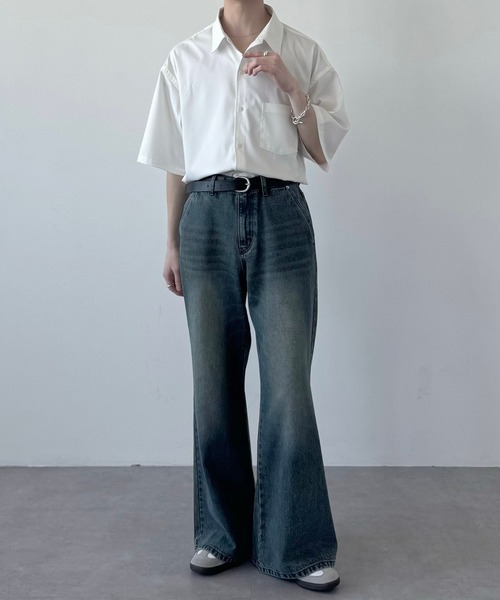 LUENNA(ルエナ)の「【LUENNA】Semi-flare Denim Pants / セミフレアデニムパンツ(デニムパンツ・メンズ・ブルー/ブラック/ブルーグレー/グレー・L/M/S)」の18枚目の写真