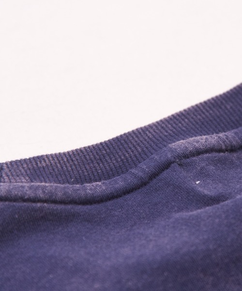 CUBE SUGAR（キューブシュガー）の「26/-OE天竺パウダー加工フリル付ビッグTシャツ（Tシャツ/カットソー・レディース・イエロー/マルチ/ネイビー/グレー/ピンク・M）」の21枚目の写真