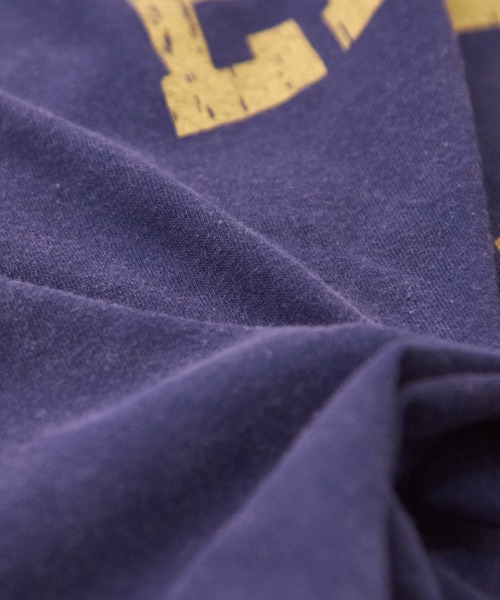 CUBE SUGAR（キューブシュガー）の「26/-OE天竺パウダー加工フリル付ビッグTシャツ（Tシャツ/カットソー・レディース・イエロー/マルチ/ネイビー/グレー/ピンク・M）」の19枚目の写真