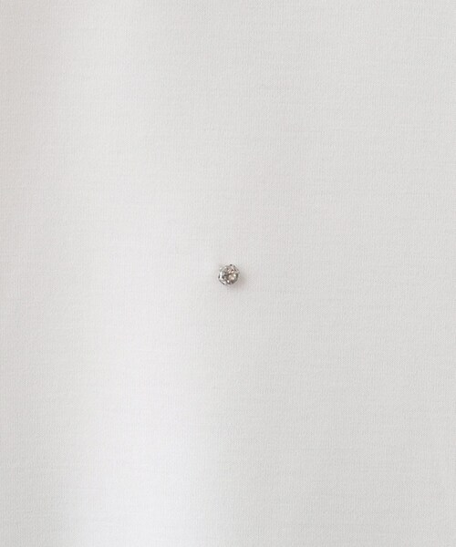 DRESKIP(ドレスキップ)の「【S-LL】もちさら ビジュー付きトップス(Tシャツ/カットソー・レディース・ライトベージュ/オフホワイト/チャコールグレー・04/03/02/01)」の11枚目の写真