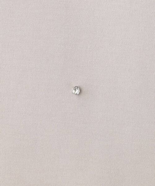 DRESKIP(ドレスキップ)の「【S-LL】もちさら ビジュー付きトップス(Tシャツ/カットソー・レディース・ライトベージュ/オフホワイト/チャコールグレー・04/03/02/01)」の15枚目の写真