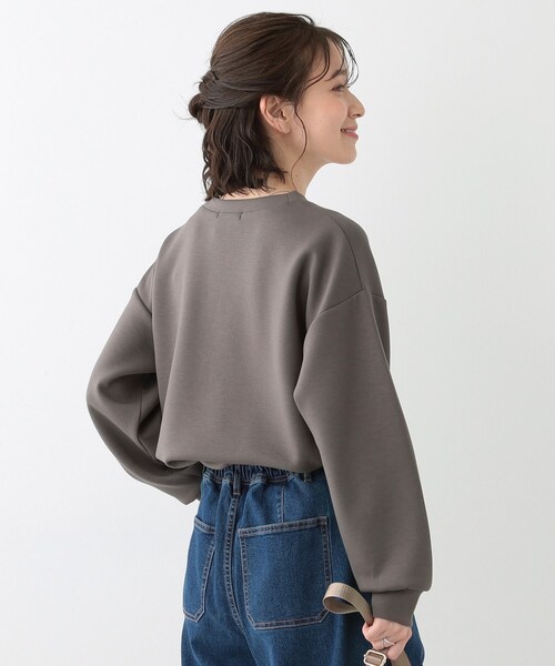 セール】【S-LL】もちさら ビジュー付きトップス（Tシャツ/カットソー