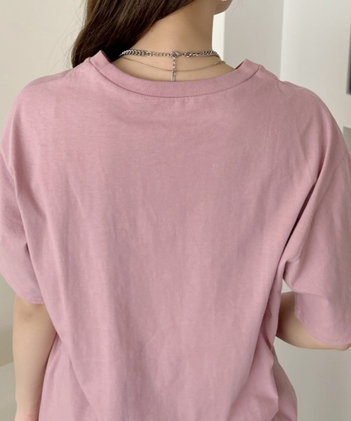 TREOVER(トレオーバー)の「裾ラウンド・サイドスリット Tシャツワンピース(ワンピース・レディース・ブラック/ブルーグレー/スカイブルー/ローズ/ブラウン/ダークブラウン/グリーン/チャコール/モカ・FREE)」の22枚目の写真