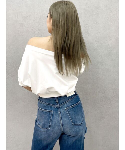 GDエンボスオフショルトップス（Tシャツ/カットソー）｜GYDA